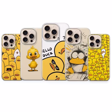 Cute Duck Phone Case, Kawaii Duck Gift Cover for iPhone 17 Pro Max, 16e, 15, 14, 12 & Samsung S25 Ultra, S24 FE, A56, Pixel 10 XL, 9a, 8
