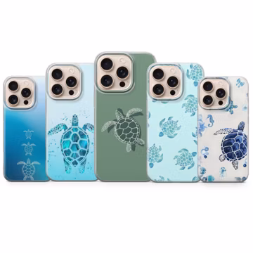 Sea Turtle Phone Case, Ocean Aesthetic Gift Cover for iPhone 17 Pro Max, 16e, 15, 14, 12 & Samsung S25 Ultra, S24 FE, A56, Pixel 10 XL, 9A,8