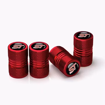 Metal ST Line Valve Caps – Ford Car Tire Stem Covers, Dustproof Wheel Accessories