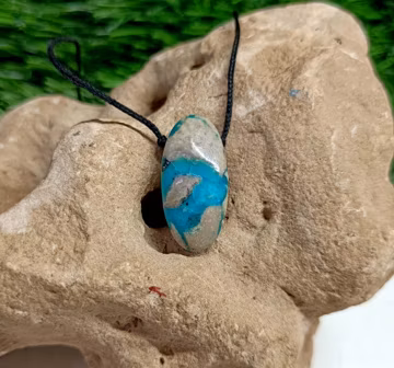 Excellent Turquoise Necklace: Graduated Fan Design, Handcrafted Necklace, Summer Beach Jewelry, Anniversary Gift For Her And Him,