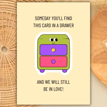 Anniversary Card | Drawer Love Message (Digital Download)