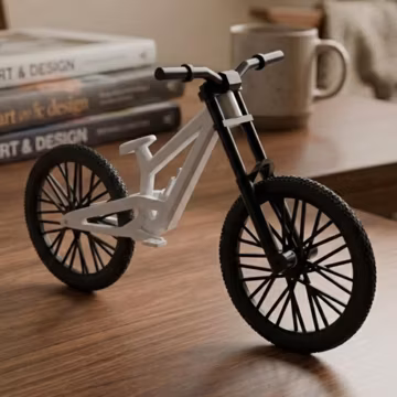 Finger Bike 3D Print STL | Mini Toy Bicycle Model | Desk Bike Kit | Printable Bicycle | DIY Miniature Bike Digital Download