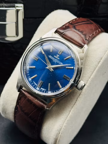 Vintage Jaeger-LeCoultre Club Watch: Restored Swiss Manual Winding-Royal Blue Dial
