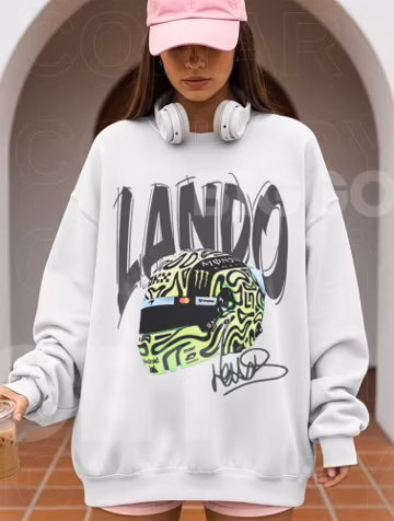 Lando Norris Fan T-Shirt, McLaren Driver Graphic Shirt, Formula 1 Racing Star Unisex Shirt