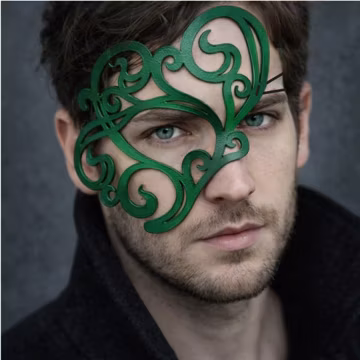 Whirly - Leather Masquerade Mask
