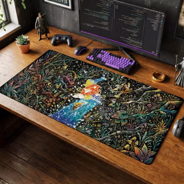 Magikarp Gyarados Celestial Desk Mat, Folklore Gaming Mouse Pad, Anime Setup Playmat
