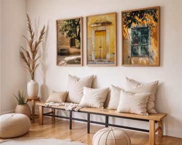 Set of Three | Rustic Wall Art | Vintage Street Prints | Bedroom Decor