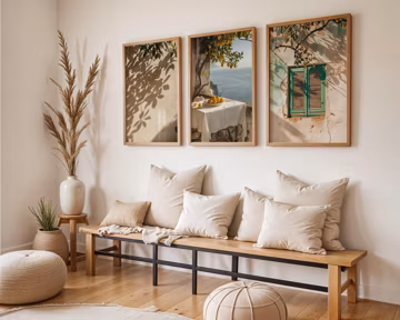 Set of Three | Mediterranean Wall Art | Lemon Prints | Kitchen Decor