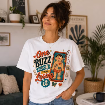 Retro Board Game PNG, One Buzz Away From Losing It PNG, Funny Vintage Nurse PNG, Distressed Graphic, Medical Humor Sublimation