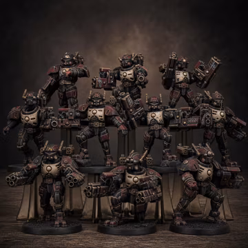 Tarion heavy armored | station forge 16k resin miniatures | 28mm 32mm tabletop wargaming | unpainted