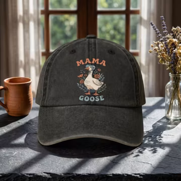 Custom Mama Goose Hat, Funny Goose Cap, Polyester Adjustable Everyday Wear