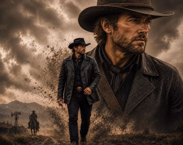 Black Leather Arthur Morgan Inspired Jacket, Handmade Western Cowboy Cosplay Coat