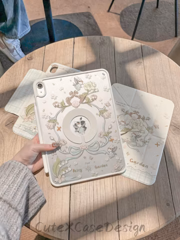 iPad Air 8 Magnetic Detachable Tri-Fold Y-Stand Case, Fairy Tale Cover For iPad Air 7 / Mini 7 / Pro 11 / 10th Gen