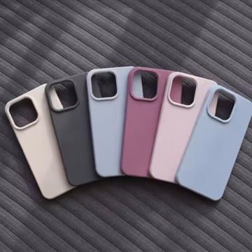 Soft Liquid Silicone Case, Slim Shock Absorbing Cover, Velvety Grip Protection Cover for Smartphone