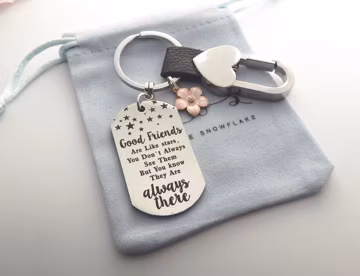 Best Friends Gift for Women Friendship Gifts Friend Keychain Long Distance Friend Unbiological Sister Soul Sister Friend gift