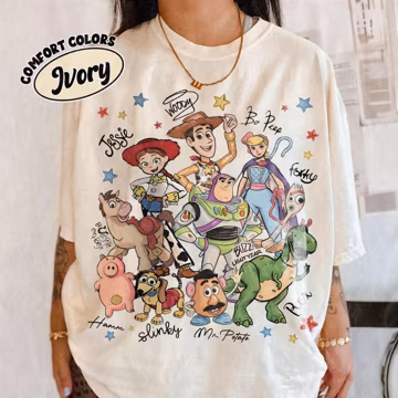 Vintage Toy Story Signatures Comfort Colors Shirt, Retro 1928 Youve Got A Friend In Me Tee, Disneyland WDW Family Matching Vacation Gift
