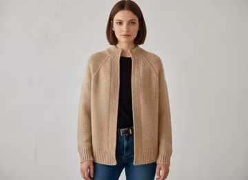 Raglan Knit Cardigan Pattern Top Down Sweater Knitting PDF Women