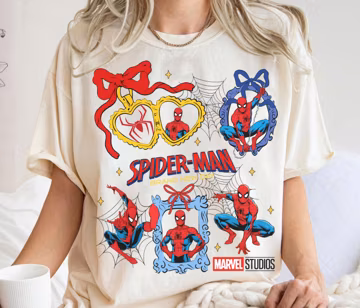 Vintage Comfort Colors Coquette Bow Spider-Man Brand New Day T-shirt, Spider Man For Kid Shirt, Marvel MCU Spider Man Tee, Spider Man shirt