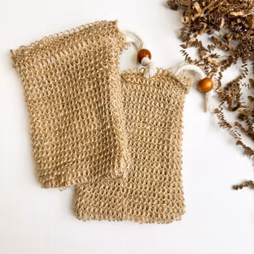 Natural Jute Soap Bag | Reusable Shower Pouch