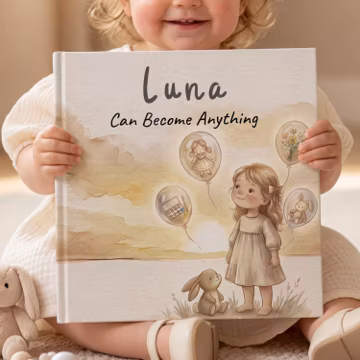 Personalized Kids Story Book with Name, Custom Baby Book, Toddler Bedtime Story, Dream Big Kids Book, Baby Shower Gift for Girl