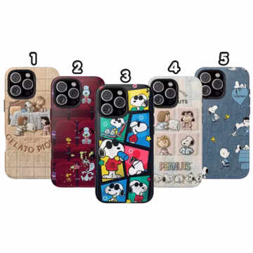 Vintage Snoopy iPhone Case for iPhone 17 16 15 14 13 12 11 Pro Max, Cartoon Phone Case, Aesthetic Protective Cover, Gift for Peanuts Fans