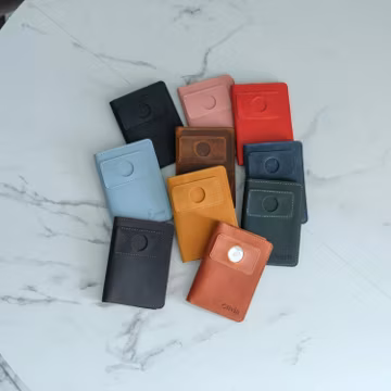 Passport Holder with AirTag Slot, Leather AirTag Passport Wallet, Personalized Passport Cover, Travel Document Organizer