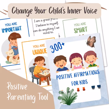 Positive Affirmations for Kids Printable | Confidence & Calm Down Posters for Toddlers Preschool Emotional Regulation