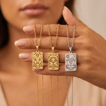 Custom Gold Zodiac Pendant Necklace Personalized Astrology Birth Sign Celestial Charm Jewelry Summer Birthday Daily Graduation Gift For Her