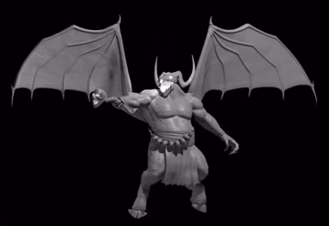Orcus | DnD Huge Miniature | Resin | 28mm Scale |