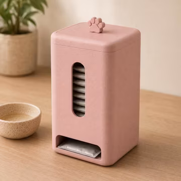 Wet Pet Food Pouch Dispenser, 3D Printed Cat and Dog Food Organizer