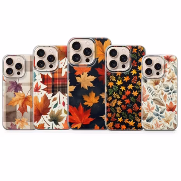 Fall Leaf Phone Case Autumn Cover for iPhone 17 Pro Max,16e,15,14,13 & Samsung S26 Ultra S25 FE A57, A56, Pixel 10, 9A