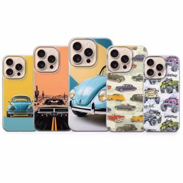 Retro Car Phone Case Automobile Cover for iPhone 17 Pro Max,16e,15,14,13 & Samsung S26 Ultra S25 FE A57, A56, Pixel 10, 9A