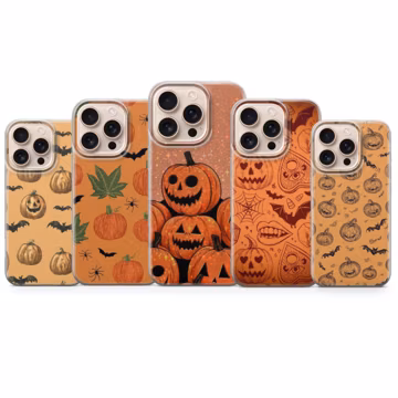 Pumpkin Phone Case Halloween Cover for iPhone 17 Pro Max,16e,15,14,13 & Samsung S26 Ultra S25 FE A57, A56, Pixel 10, 9A