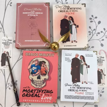 Draco Malfoy and the Mortifying Ordeal of Being in Love Hardcover Book, Dramione Fanfiction Book, Dark Romance Novel, Books Lover Gift