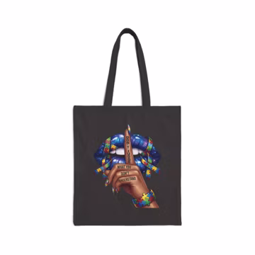 Autism Awareness Canvas Tote, Don't Judge Market Bag, Neurodiversity Support Bag, Social Justice Heritage Tote, Reusable Inclusion Bag
