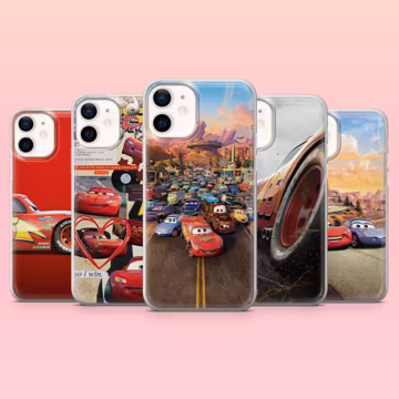 Lightning McQueen Phone Case Disney Cars Cover for iPhone 17Pro, 17e, 16, 15, 14, 13, 12, Samsung S26, A56, S25, S24, A16, Pixel 10, 10Pro