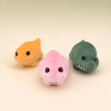 Baby Dragon Shoe Charms Set of 3, Resin Clog Accessories, Pink Orange Green