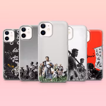 Seven Samurai Phone Case 1954 Movie Cover for iPhone 17e, 17Pro, 16e, 16, 15, 14, 13, 12, Samsung S26, A56, S25, S24, A16, Pixel 10, 10Pro
