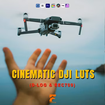 Cinematic DJI Drone LUTs | Professional Drone Color Grading | Air 3, Mavic 3, Mini 4 Pro, Inspire | Cinematic D-Log & Rec709 Looks