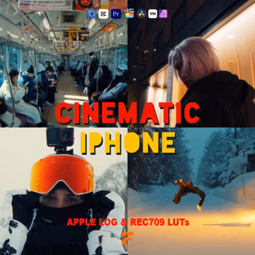 70+ Cinematic iPhone LUTs | Apple Log + Rec709 LUTs | Cinematic & Moody Tones, Professional Color Grading | DaVinci, Premiere, Capcut