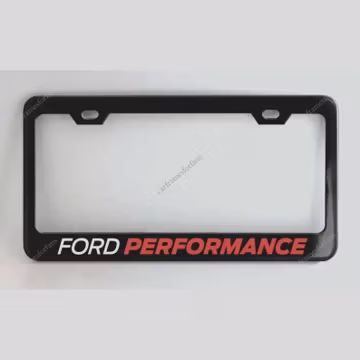 Ford Performance Black Stainless Steel License Plate Frame | USA & Canada Fit