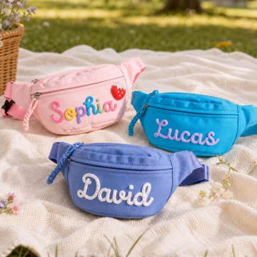 Personalized Kids Fanny Pack, Custom Toddler Sling Bag, Boys Girls Waist Bag, Outdoor Sports Crossbody Bag, Mom and Me Gift, Birthday Gifts