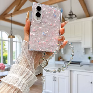 Floral Bunny Crystal Case for Samsung Galaxy Z Fold 8 Wide
