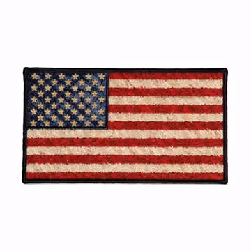 Vintage USA Flag Patch Embroidered American Flag Iron On Badge