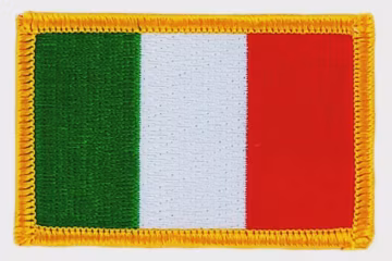 Italy Flag Patch Embroidered Iron On Italian Flag Badge