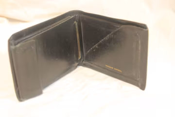 VGT LEATHER WALLET,vintage billfold men wallet,vintage leather wallet,men leather billfold wallet,vintage black leather wallet,men wallet