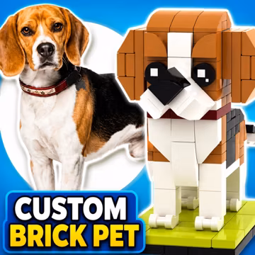 Custom Brick Pet | Personalized Dog Building Block Figure | Turn Your Pet Into Bricks | Pet Lover Gift | Custom Pet Model