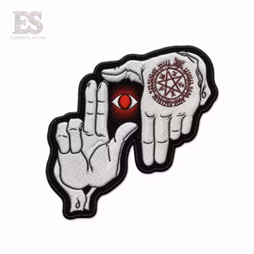 Anime Manga Hand Eye Embroidered Patch
