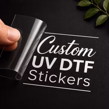 Custom Logo UV DTF Stickers, Waterproof Transfer Decals For Business, Bulk Options