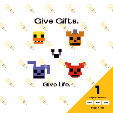 Give Gifts. Five Life PNG SVG JPG | Creative Digital Download | Unique Graphic Design | T-Shirt Design | Craft & Print Artwork